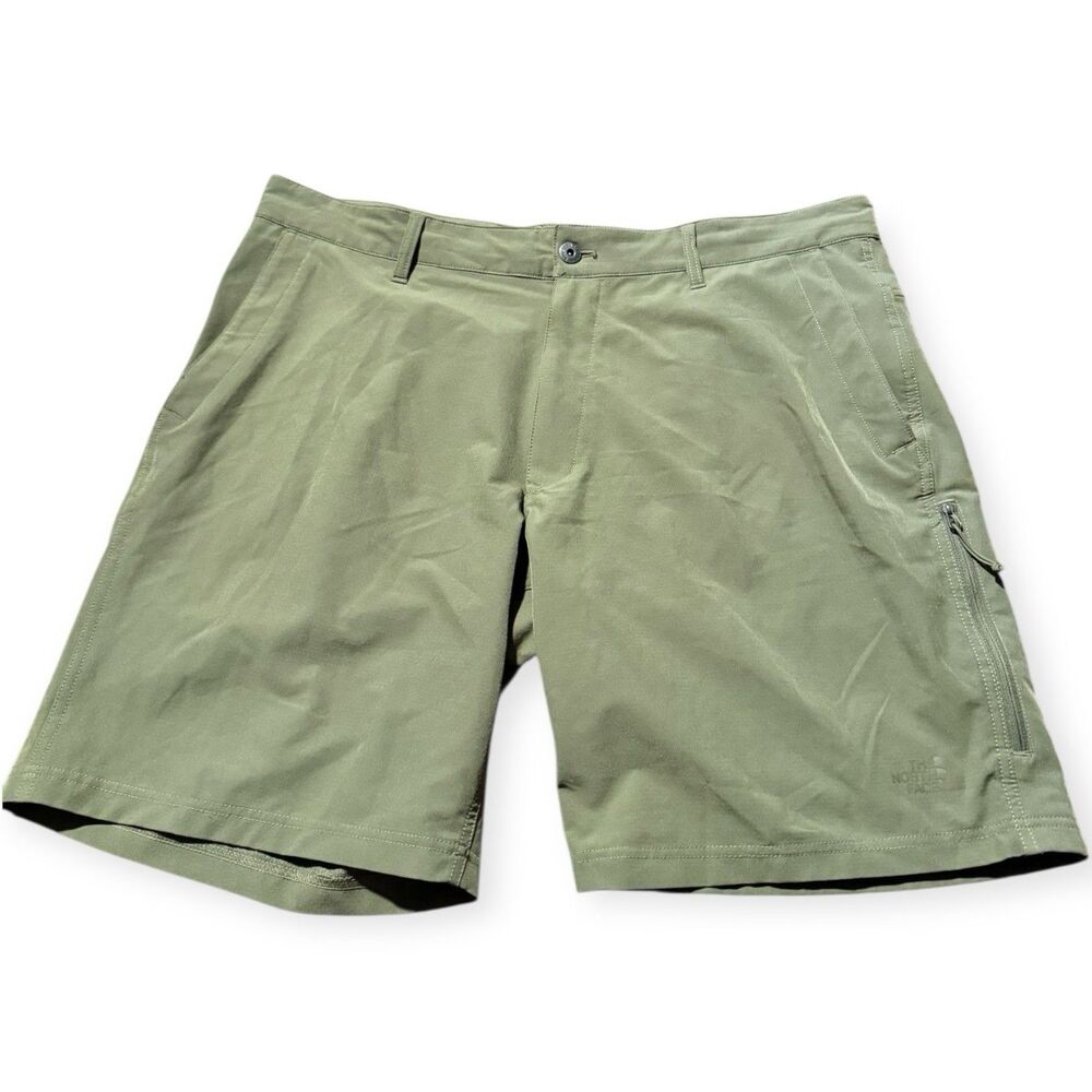 The North Face Mens 38 OD Green Outdoor Hiking Shorts Trail Lightweight Running